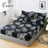 Pisoshare Bedsheet Four Angle Elastic Single Queen King-Size Bed Sheet Printed Bedcover Mattress