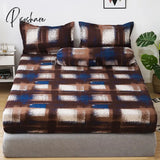 Pisoshare Bedsheet Four Angle Elastic Single Queen King-Size Bed Sheet Printed Bedcover Mattress