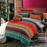 Pisoshare Bohemian Bedding Set Duvet Cover And Pillowcases 3Pcs Twin Full Queen King Size Bedroom