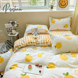 Pisoshare Boys Girls Bedding Set Adult Children Bed Linen Duvet Quilt Cover + 2Pc Pillowcase Flat