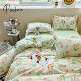 Pisoshare Boys Girls Bedding Set Adult Children Bed Linen Duvet Quilt Cover + 2Pc Pillowcase Flat