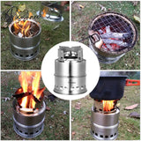 Pisoshare Camping Wood Stove Windproof Burning Portable Outdoor Folding For Backpacking Survival