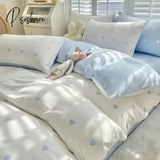 Pisoshare Canghai Gradient Blue Four-Piece Set Simple Ins High-Grade Sense Bedding 15 / 1.2