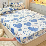 Pisoshare Cartoon Coral Fleece Bed Sheets Winter Flannel Bedspread For Girls Kids Couple Double