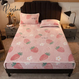 Pisoshare Cartoon Coral Fleece Bed Sheets Winter Flannel Bedspread For Girls Kids Couple Double