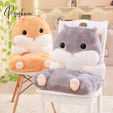 Pisoshare Cartoon Cute Hamster Seat Cushion Throw Pillows Pp Cotton Home Decor Chair Kawaii Plush