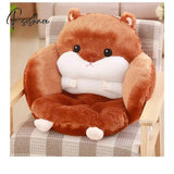 Pisoshare Cartoon Cute Hamster Seat Cushion Throw Pillows Pp Cotton Home Decor Chair Kawaii Plush