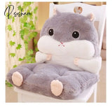 Pisoshare Cartoon Cute Hamster Seat Cushion Throw Pillows Pp Cotton Home Decor Chair Kawaii Plush