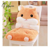 Pisoshare Cartoon Cute Hamster Seat Cushion Throw Pillows Pp Cotton Home Decor Chair Kawaii Plush