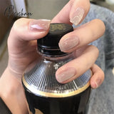 Pisoshare Cat Eye Press On Nails Shiny Rainbow Fake Nail Sweet Style Full Finished Piece Wearable