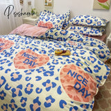 Pisoshare Checkerboard Bedding Set Hot Sale Single Queen Size Flat Sheet Quilt Duvet Cover