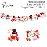 Pisoshare Christmas Banner Garland Merry Decoration For Home Navidad Noel Ornaments Xmas Decor New