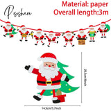 Pisoshare Christmas Banner Garland Merry Decoration For Home Navidad Noel Ornaments Xmas Decor New