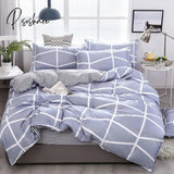 Pisoshare Classic Black White Grid Bedding Set Fashion Single Double Bed Linens Cover Quilt