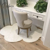 Pisoshare Cloud Shaped Bedside Carpet Soft Plush Bedroom Rugs Non Slip Floor Mat For Living Room