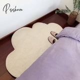 Pisoshare Cloud Shaped Rug Non-Slip Bedside Plush Bedroom Floor Mat Cartoon Baby Play Mats Small