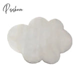 Pisoshare Cloud Shaped Rug Non-Slip Bedside Plush Bedroom Floor Mat Cartoon Baby Play Mats Small