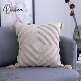 Pisoshare Cushion Cover Boho Tuft Pillowcase Geometry Pillow Case Wholesale Home Bedroom Decorative