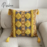 Pisoshare Cushion Cover Boho Tuft Pillowcase Geometry Pillow Case Wholesale Home Bedroom Decorative