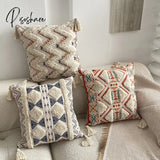 Pisoshare Cushion Cover Boho Tuft Pillowcase Geometry Pillow Case Wholesale Home Bedroom Decorative