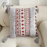 Pisoshare Cushion Cover Boho Tuft Pillowcase Geometry Pillow Case Wholesale Home Bedroom Decorative