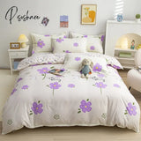 Pisoshare Cute Cartoon Print Duvet Cover 220X240 Lovely Pattern Adults Kids Quilt Ab Double-Sided