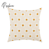 Pisoshare Daisy Embroidery Cushion Cover Sofa Stuffed Zipper Design Decor Fashion Cute Flower