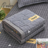 Pisoshare Daisy Print Spring Summer Quilt Queen Mechanical Wash Comfortable Comforter Single Double