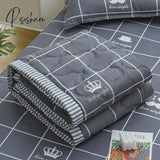 Pisoshare Daisy Print Spring Summer Quilt Queen Mechanical Wash Comfortable Comforter Single Double