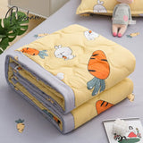 Pisoshare Daisy Print Spring Summer Quilt Queen Mechanical Wash Comfortable Comforter Single Double