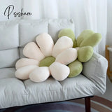 Pisoshare Daisy Throw Pillow Flower Fluffy Sofa Pillows Office Chair Cushion Cute Bedroom Soft