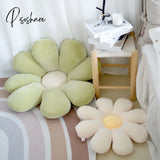 Pisoshare Daisy Throw Pillow Flower Fluffy Sofa Pillows Office Chair Cushion Cute Bedroom Soft