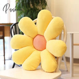 Pisoshare Daisy Throw Pillow Flower Fluffy Sofa Pillows Office Chair Cushion Cute Bedroom Soft