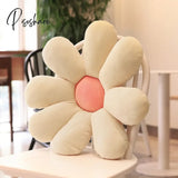 Pisoshare Daisy Throw Pillow Flower Fluffy Sofa Pillows Office Chair Cushion Cute Bedroom Soft