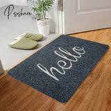 Pisoshare Door Mat Durable Welcome Low Profile Floor Front Doormat Indoor Outdoor Rug Non Slip Rugs