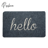 Pisoshare Door Mat Durable Welcome Low Profile Floor Front Doormat Indoor Outdoor Rug Non Slip Rugs