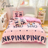 Pisoshare Dreamreal Floral Bedding Set With Duvet Cover 30 Colors Fitted Sheet Pillowcase Luxurious