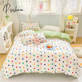 Pisoshare Dreamreal Floral Bedding Set With Duvet Cover 30 Colors Fitted Sheet Pillowcase Luxurious