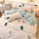 Pisoshare Duvet Cover Bedding Sets Flat Sheet Pillowcase Girls Boys Bed Linen Kids Gird Rainbow