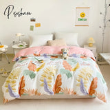 Pisoshare Duvet Cover King Size - Soft Set 1 220X240 Only One Auburn / 200X230Cm