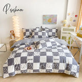 Pisoshare Duvet Cover King Size - Soft Set 1 220X240 Only One Plum / 200X230Cm