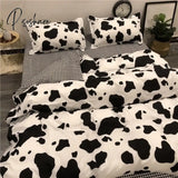 Pisoshare European Ins Floral Brushed Home Bedding Set Simple Soft Duvet Cover With Sheet Comforter