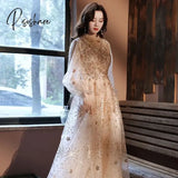 Pisoshare - Evening Dress New Immortal Style Small Slightly Banquet Suit Host Women Light Luxury