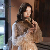 Pisoshare - Evening Dress New Immortal Style Small Slightly Banquet Suit Host Women Light Luxury