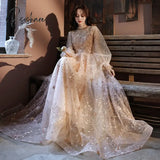 Pisoshare - Evening Dress New Immortal Style Small Slightly Banquet Suit Host Women Light Luxury