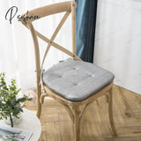 Pisoshare Fashion Anti-Slip Linen Chair Cushion Household Sponge Multicolor Dining Room Cushions