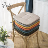 Pisoshare Fashion Anti-Slip Linen Chair Cushion Household Sponge Multicolor Dining Room Cushions