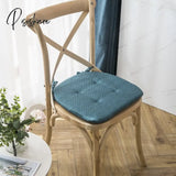 Pisoshare Fashion Anti-Slip Linen Chair Cushion Household Sponge Multicolor Dining Room Cushions