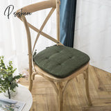 Pisoshare Fashion Anti-Slip Linen Chair Cushion Household Sponge Multicolor Dining Room Cushions