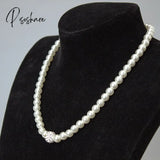 Pisoshare Fashion Simulation Pearl Crystal Necklace Bracelet Earring Charm Wedding Engagement Party